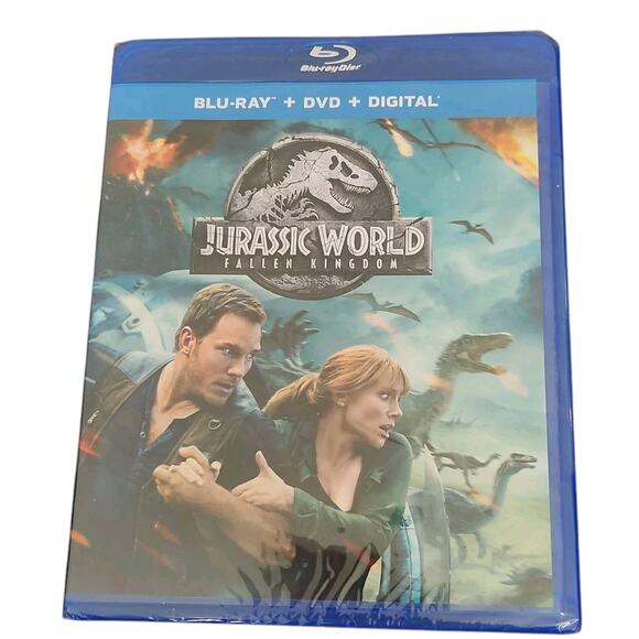 JURASSIC WORLD FALLEN KINGDOM BLU RAY MOVIE NEW SEALED DINOSAUR ACTION - Picture 1 of 3